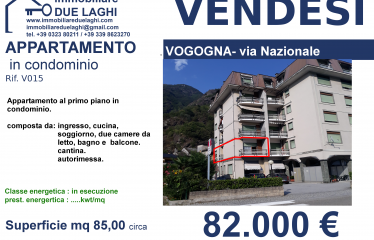 appartamento al primo piano in residenza condominiale a Vogogna – via Nazionale 119